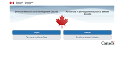 Desktop Screenshot of drdc-rddc.gc.ca