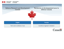 Tablet Screenshot of drdc-rddc.gc.ca